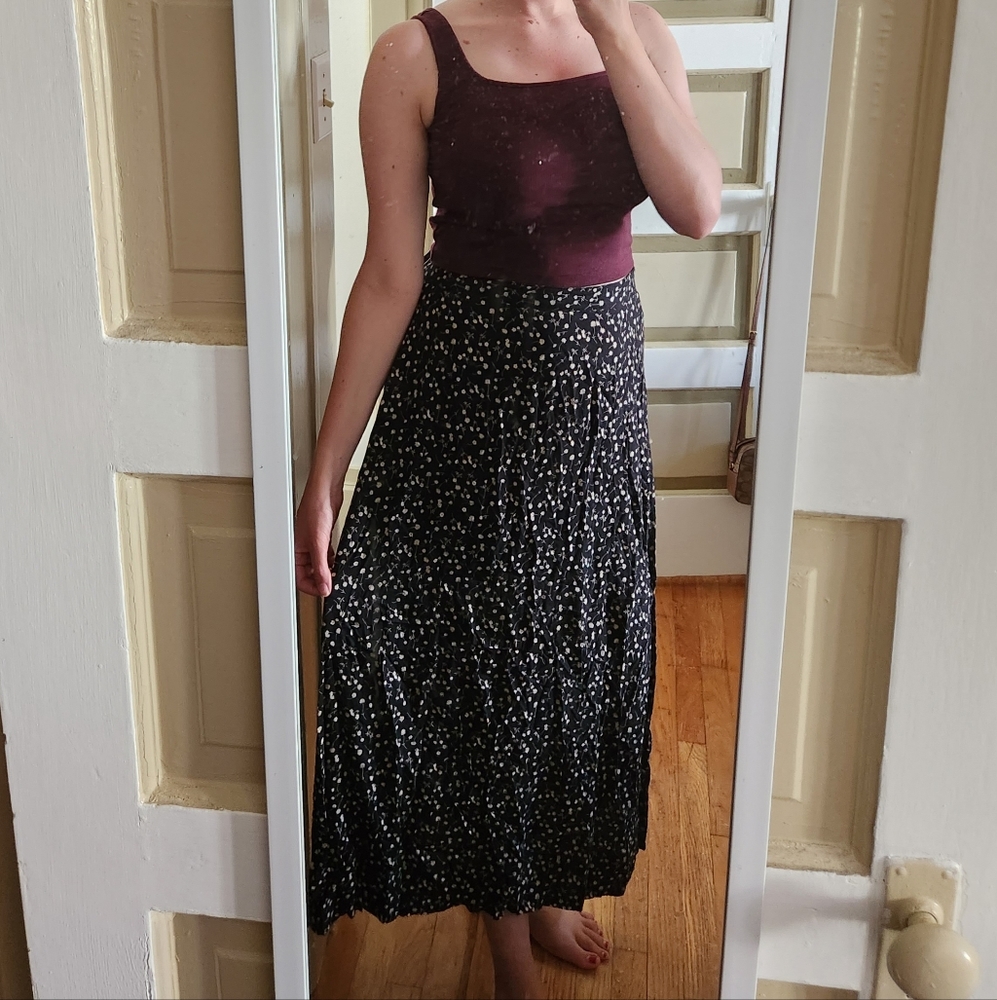 90s floral skirt